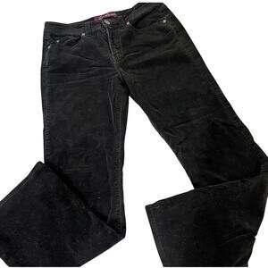 Vintage Gloria Vanderbilt 10 black corduroy high waisted pants Straight leg